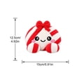 thumbnail image 2 of Christmas Dumpling Plush, Cute Stuffed Bun Toy With Bamboo Steamer Basket, Kawaii Holiday Gift, Red Candy Cane, 5.9 In, 2 of 7