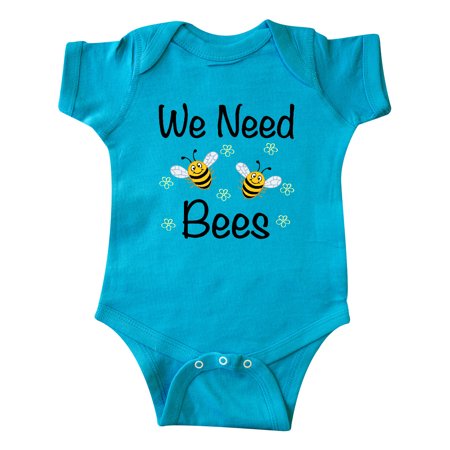 

Inktastic Beekeeping We Need Bees Gift Baby Boy or Baby Girl Bodysuit