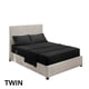 thumbnail image 1 of Juego de ropa de cama para el hogar Sábana de cama Funda de colchón Funda de almohada Juego de ropa de cama de poliéster de color sólido, Negro, Doble, 3pcs / set Vogacara HA6267-04B, 1 of 7