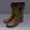 Brown, variant on FAMTKT Mens Leather Non-slip Slip-On Round Toe Buckle Low-heeled Shoes Cowboy, Men's Mid-Calf Boots Cowboy Boots, Men Knee High Boots