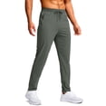 thumbnail image 1 of Pantalones deportivos Pudolla Tall para hombre, largos, con bolsillos con cremallera, color verde salvia, 1 of 7