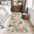 thumbnail image 5 of Boho Morocco Runner Rug 2x6 FT, Non Slip Hallway Carpet, Retro Farmhouse Ethnic Neutral Aesthetic Washable Soft Floor Carpet Throw Runner Carpet Long Rug for Entryway Kitchen Bedside Sliding Door, 5 of 9