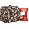 thumbnail image 1 of Stand Mixer Cover for Kitchen Coffee Pattern Mixer Protector Dust Covers Waterproof Fits All Tilt Head & Bowl Lift Models, 1 of 7