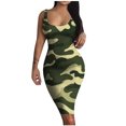 thumbnail image 2 of ZHOGXU Women's Dress Sleeveless Polka Dot Print Fashion Comfortable Slim Fit Mini Dresses For Casual Daily Wear,Army Green,Xxl, 2 of 3