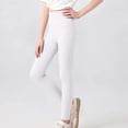 thumbnail image 6 of biudgviw Toddler Girl Leggings Child High Waisted Yoga Pants Soft Stretchy Casual Athletic Pants Comfortable Tights(White,14-15 Years), 6 of 6