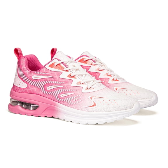 CZV Women's Shock Absorption Running Shoes, Breathable Mesh Lightweight Athletic Sneakers for College, Commute, Walking, Gym, Casual.Pink