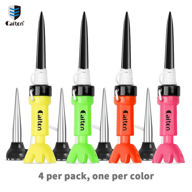 Tee-Shirt de Golf Ajustable – 78-88mm, 360° Rotatif, Lot de 4, Design Pieuvre, Stable & Durable, Accessoire de Golf Résistant aux Chocs 4 Pcs