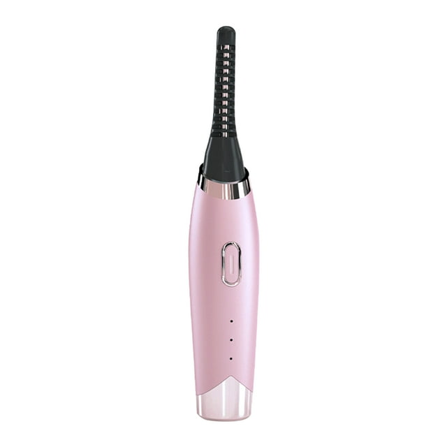 Qarigey Rizador de pestañas eléctrico ABS, portátil, de larga duración, 200 mAh, 2,9 W, cepillo rizador recargable, herramientas de Difuminador de ojos Rosado