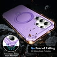 thumbnail image 3 of for Samsung Galaxy S25 Ultra Case, [Compatible with MagSafe][Anti-Yellowing][Military-Grade Protection] Shockproof Corner Enhanced Protection Magnetic Phone Case for Samsung Galaxy S25 Ultra,Purple, 3 of 6