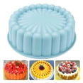 thumbnail image 2 of Silicone Round Baking Pan Charlotte Cakes Baking Pan Sponge Flan Mold Shortcake Baking Pan Kitchen Silicone Mould, 2 of 12