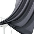 thumbnail image 4 of Dainty Home Shades Ombre Rod Pocket Window Curtain Set of 4 Panels in Black, 4 of 6