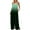 Green, variant on XWSHYW Womens Jumpsuit Plus Size Sleeveless Solid Color Pants Leisure Loose Fit Comfort Waist Long Rompers