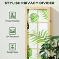 thumbnail image 4 of HOMCOM 4 Panel Folding Privacy Screen, Boho Room Divider for Living Room, 4 of 10