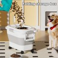 thumbnail image 2 of Hyasfey Folding Rice Storage Container BPA-Free Large Capacity Collapsible Sugar Cereal Storage Bin Dispenser with Rolling Wheels, 2 of 8