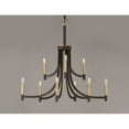 thumbnail image 3 of 21529BZAB Maxim Lighting Lyndon - 9 Light Chandelier-Bronze/Antique Brass Finish    -Traditional Installation, 3 of 5