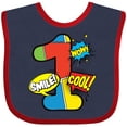 thumbnail image 3 of Inktastic 1st Birthday Superhero Boys or Girls Baby Bib, 3 of 4