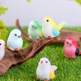 thumbnail image 6 of Jiibva 4pcs Miniature Bird Figurines Small Bird Models Simulated Animals Ornaments Artificial Miniature Animal Model Birds Craft Bird, 6 of 7
