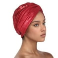 thumbnail image 1 of Fgnfyis Women Hat Ruffle Cancer Chemo Turban Wrap Cap Scarf Shawl Bomber Hats Red, 1 of 2