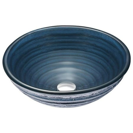 Photo 1 of anzzi tempo glass circular vessel bathroom sink