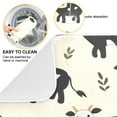 thumbnail image 2 of Kitchen Drying Mat 18x24In Drying Dish Mat Dish Drying Mats Kitchen Countertop Multi-Function Drain Drying Mat Kitchen Table Black Cow, 2 of 8