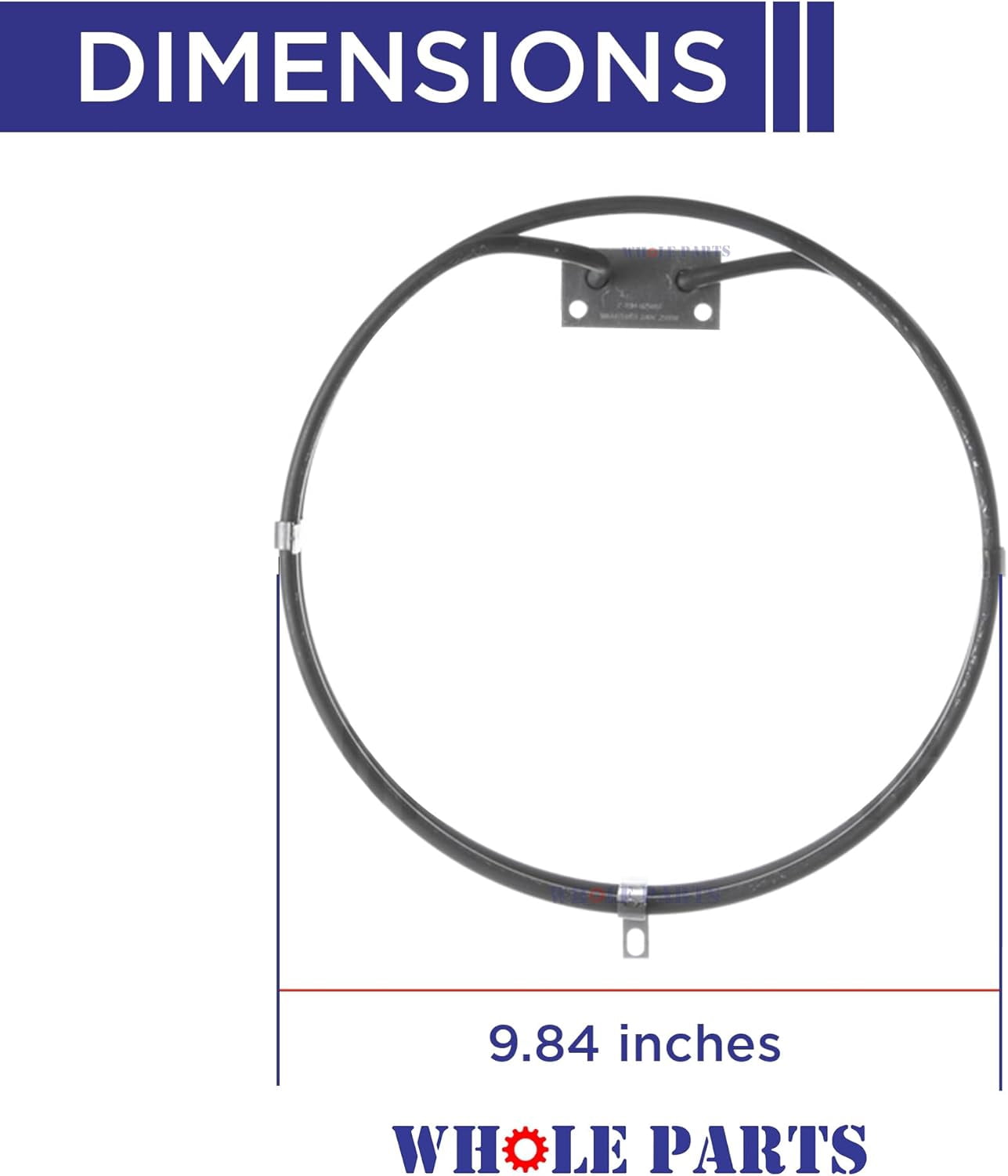 Whole Parts Range Convection Element Part# WB44T10053 - Replacement and Compatible with Some GE Ranges or Ovens