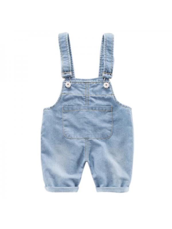 lancering Lappe Grundlæggende teori Funcee Baby Boys Girls Cotton Elastic Suspender Pants Children Denim  Trousers - Walmart.com