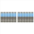 thumbnail image 1 of Juego de 20 Puntas de Destornillador Magnéticas Con Cabeza , Cabeza Cruzada Antideslizante, Vástago Hexagonal de 1/4 de Pulgada, 2 Pulgadas/50 mm, 1 of 5