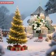 thumbnail image 2 of Metal Hanging Christmas Tree Wind Decorations - Stylish Garden Spinners with Decorative Gift Box Design Perfect for Yard and Holiday Decor, 2 of 7
