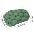 thumbnail image 3 of Btomtd Inflatable Outdoor Seat Cushion Moisture Proof Camping Mat Portable Butt Pad Thickened Portable Foldable Chair Cushion - 14.17x11.02 inch, Green, 3 of 6