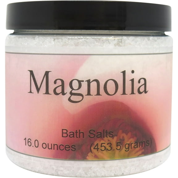 Magnolia Bath Salts by Eclectic Lady, 16 ounces