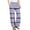 Purple, variant on LIaqionyy Girls Plaid Pants Wide Leg Pants Loose High Waist Elastic Comfy Loose Trousers Pocket Sweatpants