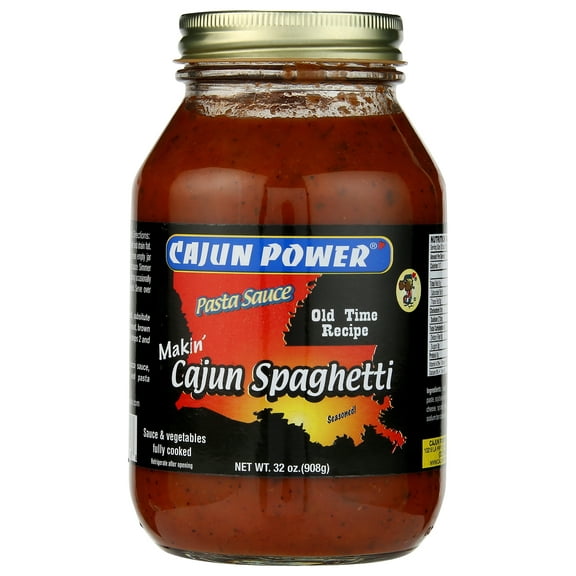 Pack of 6, Cajun Power Cajun Spaghetti Pasta Sauce, 32 oz