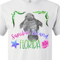 thumbnail image 4 of Inktastic Sanibel Island Florida Cute Swimming Manatee T-Shirt, 4 of 5