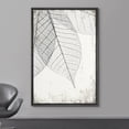 thumbnail image 2 of wall26 Framed Canvas Print Wall Art Hanging Transparent Black &amp; White Grunge Leaves Floral Nature Illustrations Modern Art Rustic Dramatic for Living Room, Bedroom, Office - 16"x24" Bla, 2 of 5