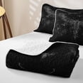 thumbnail image 4 of Feelyou Horror Hippie Bat Quilt Full, Spooky Halloween Full Bedspread Sets, Black Gray, 3-Piece, 1 Comforter and 2 Pillowcases, 4 of 7