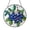 Stained Glass 5.9 Inch, variant on Fresh Blueberry Branch Stained Glass Style Suncatcher, Fruit Window Hanging Decor Art Panel for Farmhouse Kitchen Display