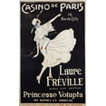 thumbnail image 2 of Vintage Apple Collection 10x14 Black Ornate Wood Framed with Double Matting Museum Art Print Titled - Casino De Paris Voluptua, 2 of 4