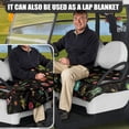 thumbnail image 5 of Whosucclay Butterfly Floral Insect Print 4-Pocket Golf Cart Seat Protector for EZGO Yamaha Club Car Icon, 4 Front Pockets Cover Blanket Cushion Cover, 5 of 7