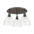 thumbnail image 3 of Innovations Lighting - Bristol Glass - 3 Light Flush Mount In Industrial, 3 of 5