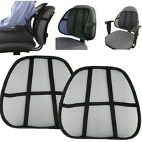 2 Pack Lumbar Support with Breathable Mesh,Bexikou Black Mesh Back Lumbar Support for Office Chairs Home Car Seat,Car Lumbar Support for Comfort and Lower Back Pain Relief