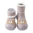 thumbnail image 6 of Infant Slipper Socks Non-Skid Infant Walking Shoes Indoor Warm Knit Soft Sole Rubber Cotton Toddler Shoes Floor Socks for Boys 6-12 Months, 6 of 8