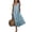 Light Blue, variant on Women's One Shoulder Maxi Dress, Sexy Asymmetric Sleeveless Long Dresses, Loose Fit Cotton Linen Feel Summer Beach Vacation Sundress with Pocket