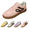 thumbnail image 2 of NOKIO Women's Retro Sneakers Fashion 𝖫a𝖼e Up Athlet𝗂c Shoes Casual Non-S𝗅ip Walking Shoes Lightweight Daily Walking Shoes for Back to College, 2 of 9