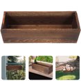 thumbnail image 2 of Tersarium Rustic Wood Flower Boxes Rectangular Flower Holder Window Wooden Pot for Outdoor Balcony Porch Fence Patio Flower Basket, 2 of 10