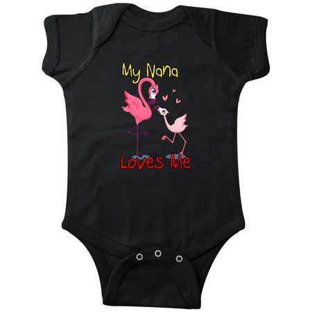 

Inktastic My Nana Loves Me Gift Baby Boy or Baby Girl Bodysuit