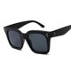 thumbnail image 4 of Oversized Sunglasses for Adults, Brand Designer, Square Mirror Sunglasses, Retro, Large Frame, Vintage Style, for Drivers, Oculos De Sol（Black leopard, 4 of 5