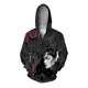thumbnail image 4 of Ropa de otoño para hombre, sudadera con capucha estampada con máscara de fantasma para mujer, sudadera con cremallera, sudadera con capucha holgada de moda, ropa de calle Harajuku, 4 of 5