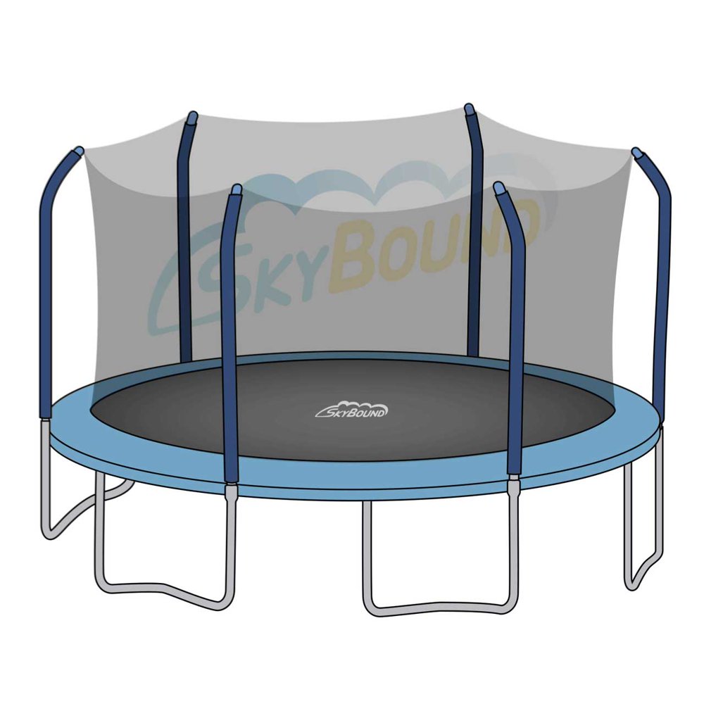 SkyBound 15x17Foot Oval Trampoline Net Fits 6 StraightCurved Poles