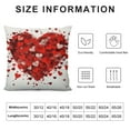 thumbnail image 5 of HENGT  Valentine Pillow Covers, Happy Valentines Day Throw Pillows Farmhouse Cotton Red Heart Pillow Case for Sofa Bedroom Living Room Indoor Outdoor, 5 of 5