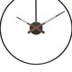 thumbnail image 4 of Reloj de pared Macarena sin tictac decorativo negro, 4 of 8